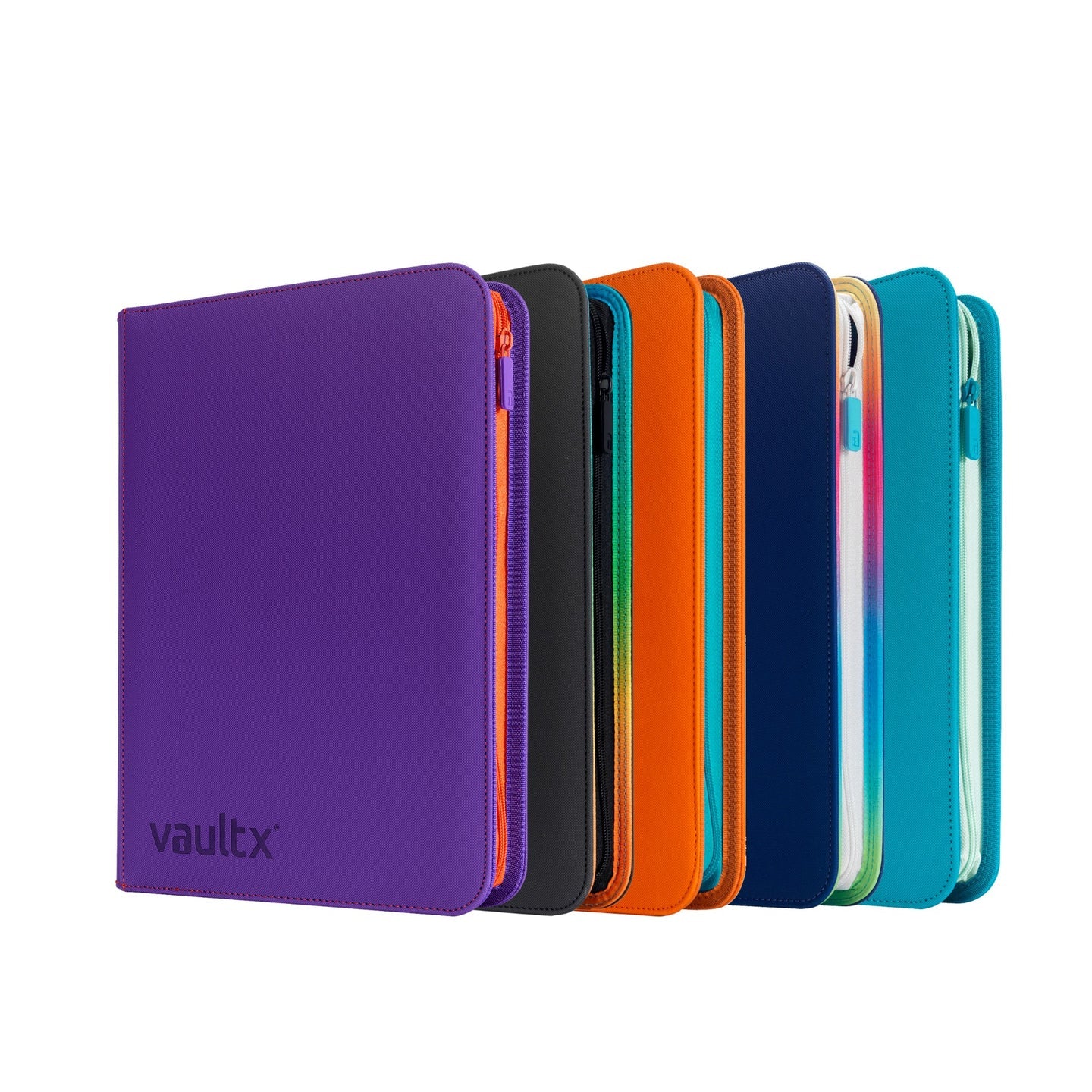 VaultX Scarlet & Violet Zip Binder - 9-Pocket