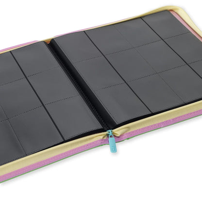 VaultX Scarlet & Violet Zip Binder - 9-Pocket