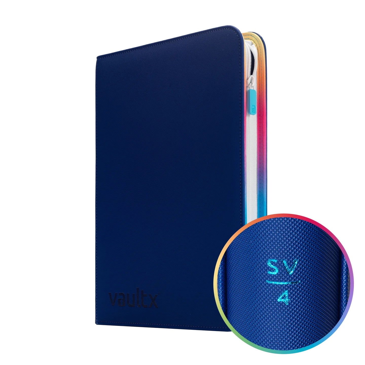 VaultX Scarlet & Violet Zip Binder - 9-Pocket