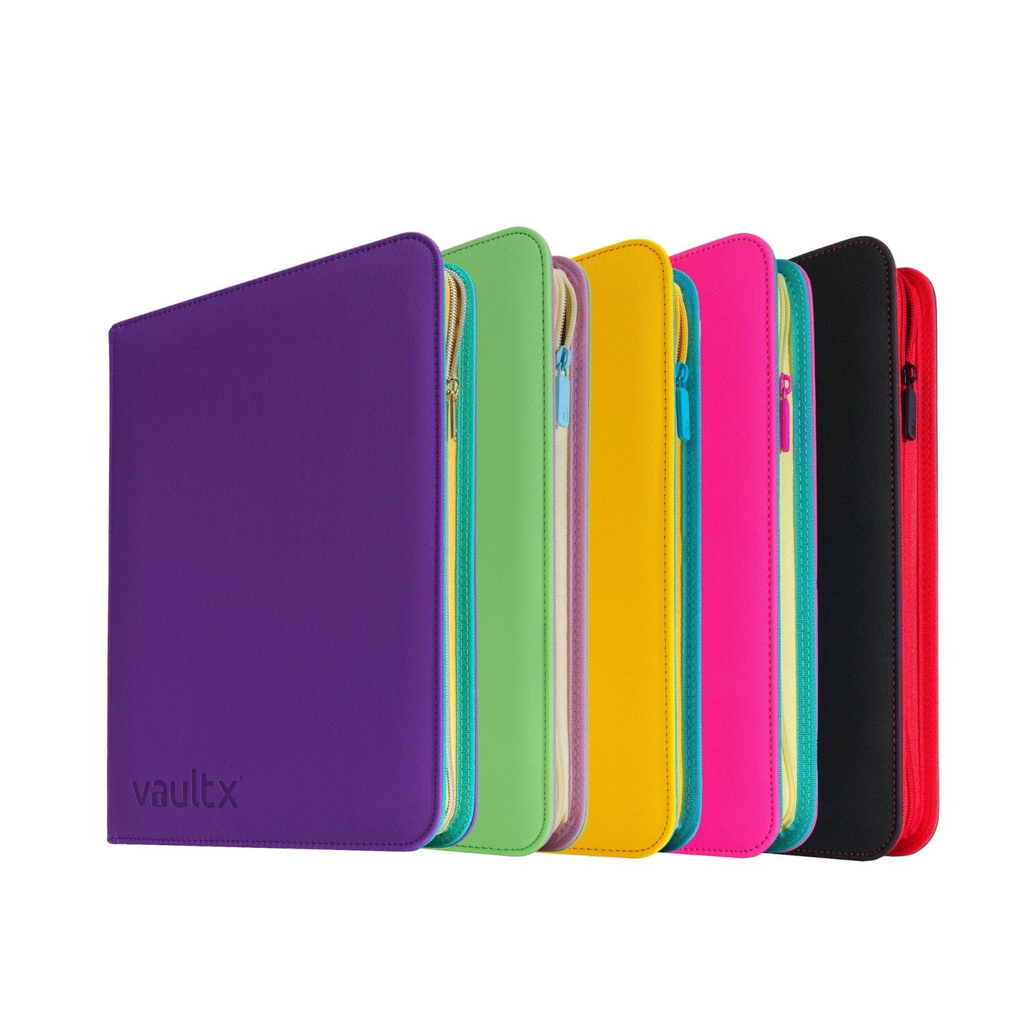 VaultX Scarlet & Violet Zip Binder - 9-Pocket